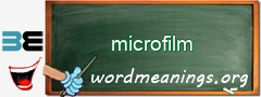 WordMeaning blackboard for microfilm